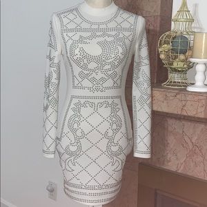 Fashion Nova Long Sleeve Midi Dress